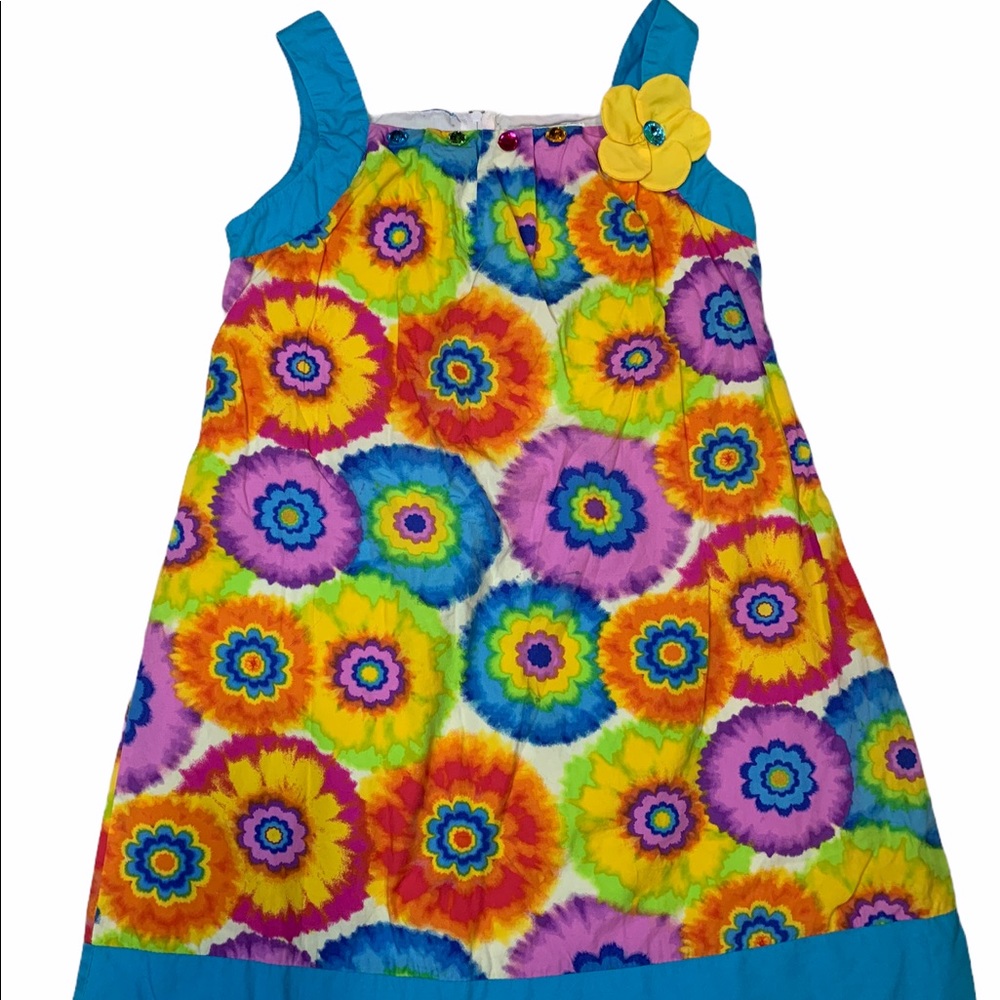 Boutique Rare Editions Hippie Tie Dye Flower dress